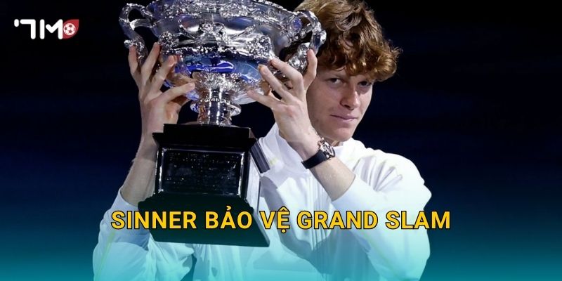 Sinner bảo vệ Grand Slam: 7m ghi nhận tham vọng lớn